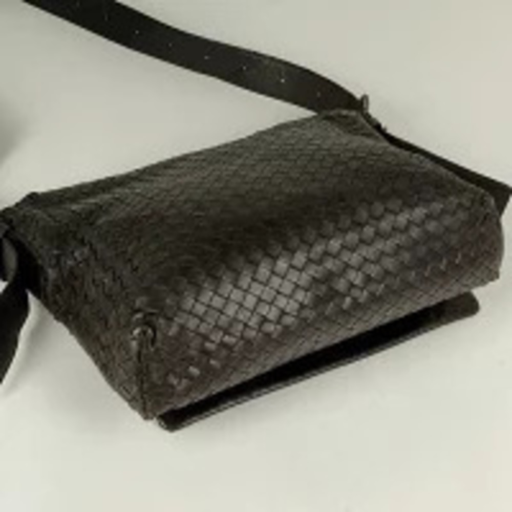 Bottega Veneta Crossbody Leather Bag Woven Brown Intrecciato Shoulder Brown